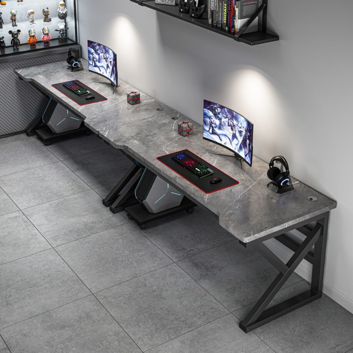 

Игровой стол Naijia A380B двойная посадка, 360x60 см, серый