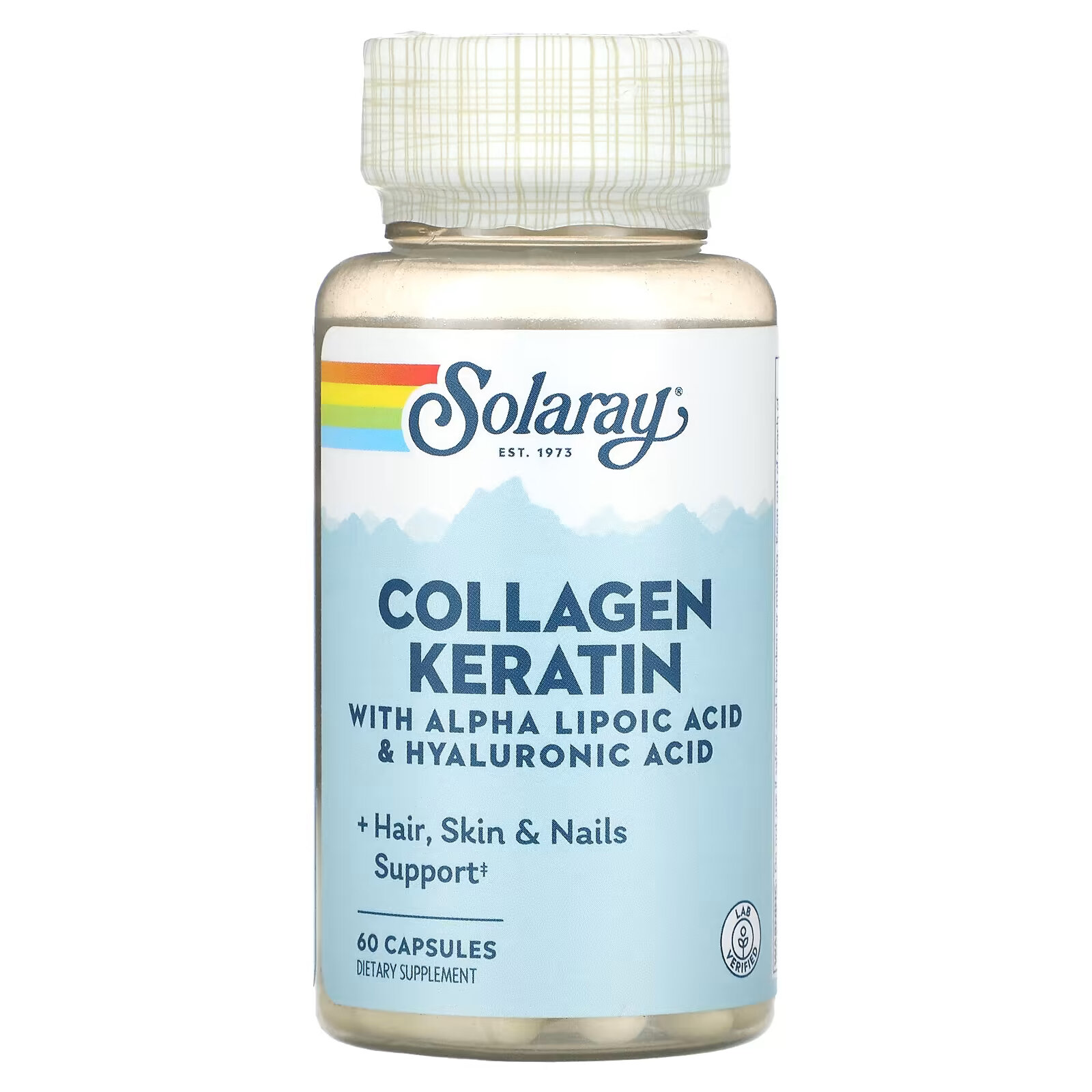 Solaray, коллаген и кератин, 1, 2, 3 типа, 60 капсул solaray коллаген и кератин 1 2 3 типа 60 капсул
