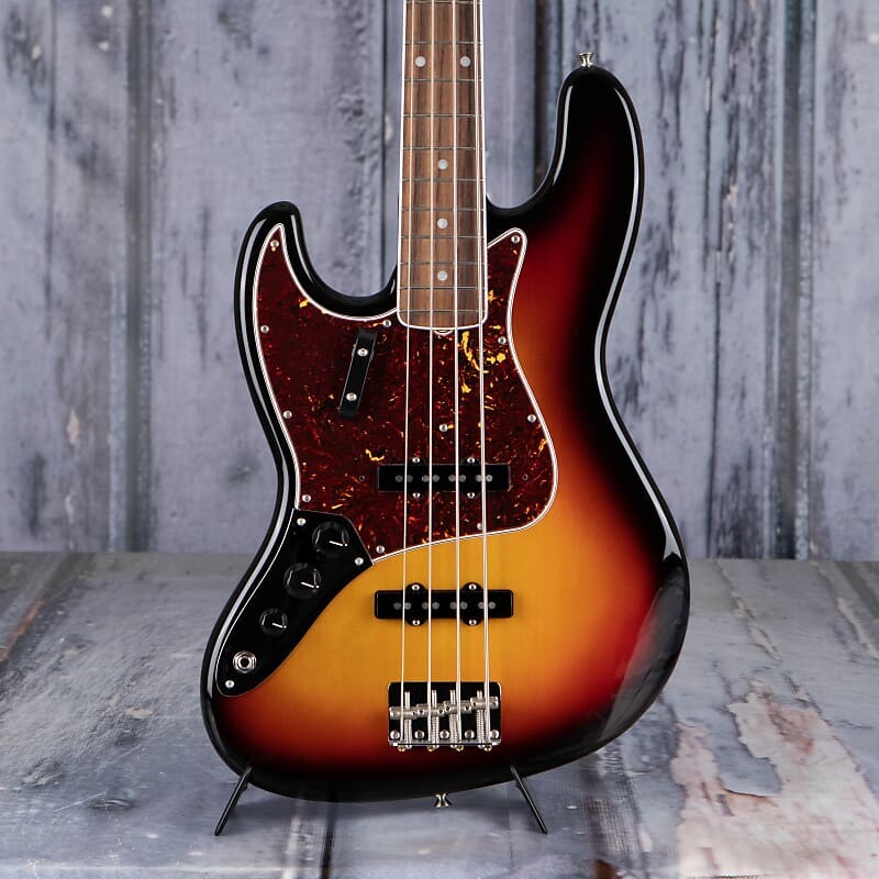 

Fender American Vintage II 1966 Jazz Bass для левшей, 3 цвета Sunburst Fender American II Jazz Bass Left-Handed,