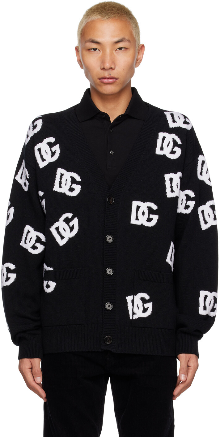 

Черный кардиган с логотипом DG Dolce & Gabbana