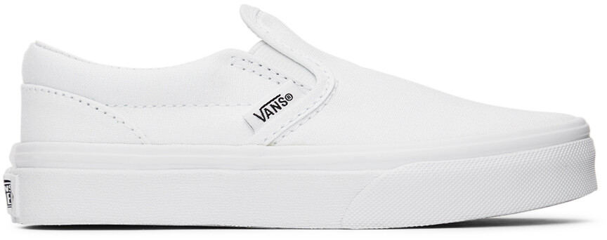 

Детские белые классические слипоны для маленьких детей Vans