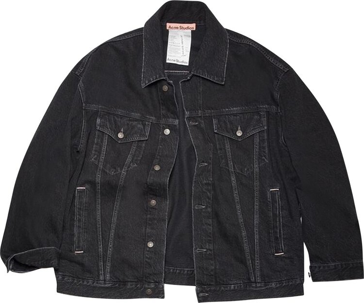 

Куртка Acne Studios Loose Fit Denim Jacket Black, черный