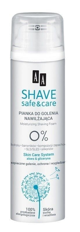 

AA Shave Safe & Care крем для бритья, 250 ml