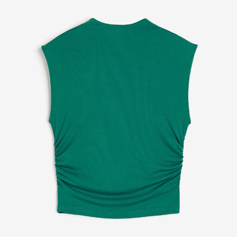 

Топ H&M Mock Turtleneck Crop, зеленый