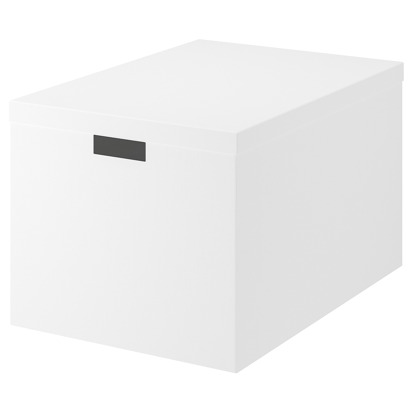 цена TJENA ТЬЕНА Коробка с крышкой, белый, 35x50x30 см IKEA