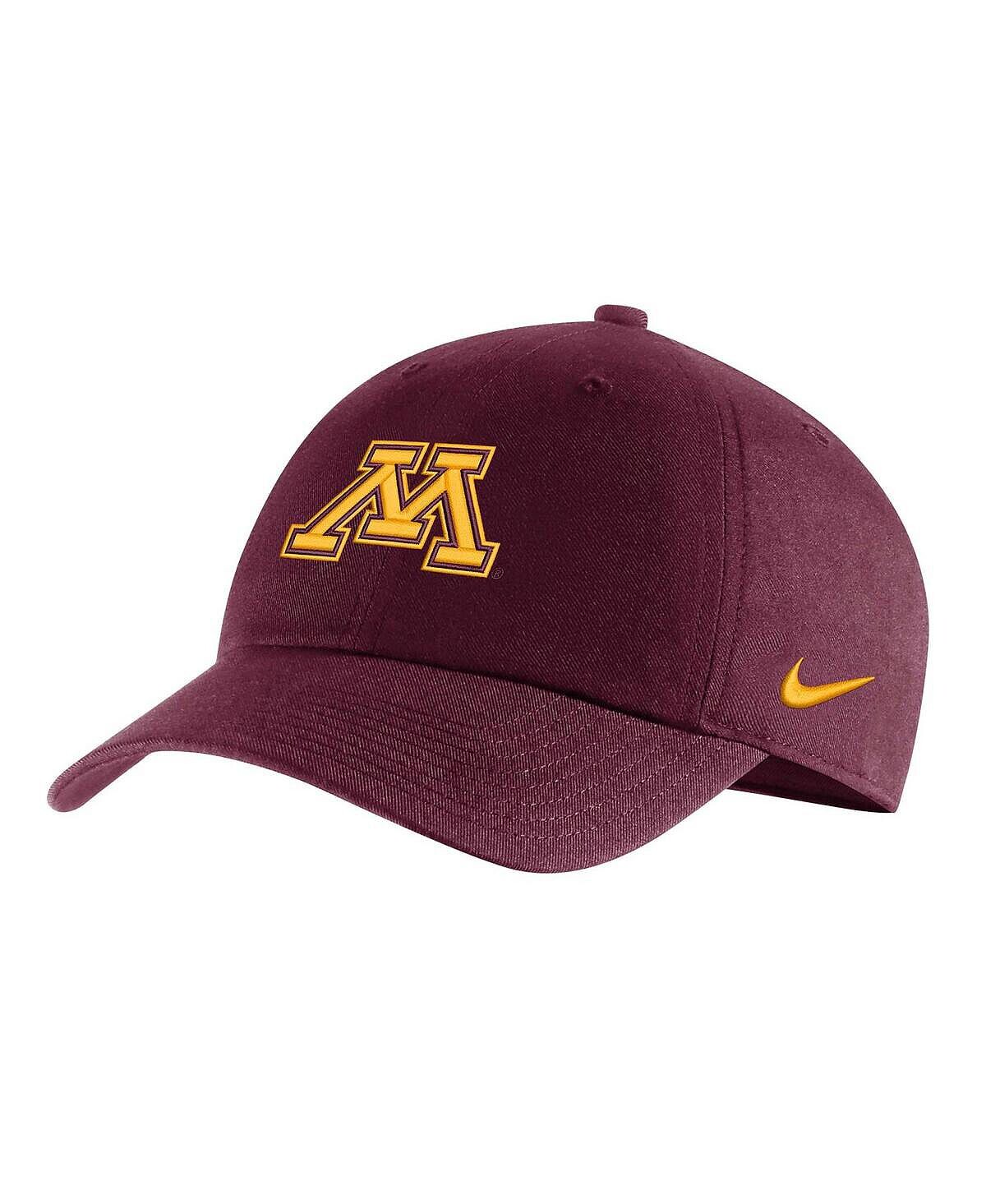 

Мужская темно-бордовая бейсболка с регулируемым логотипом Minnesota Golden Gophers Heritage86 Nike