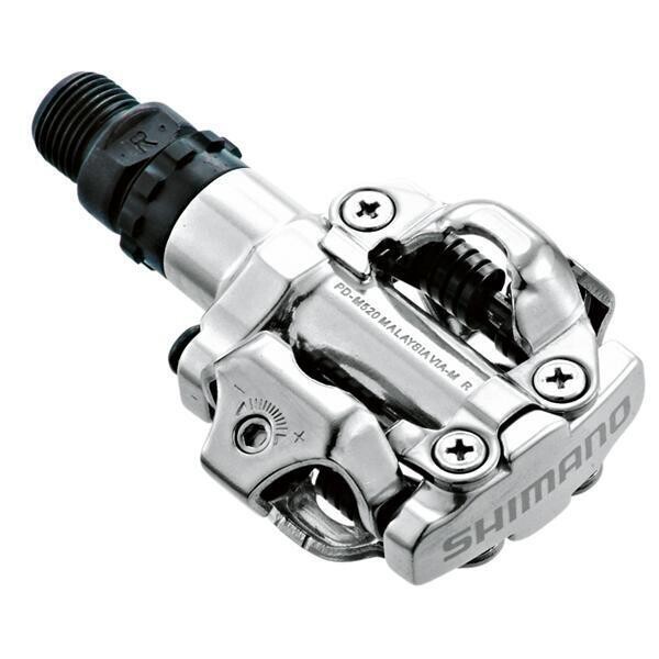 

Автоматические педали MTB с шипами Shimano M520 SPD, черный / серебристый / серебристый