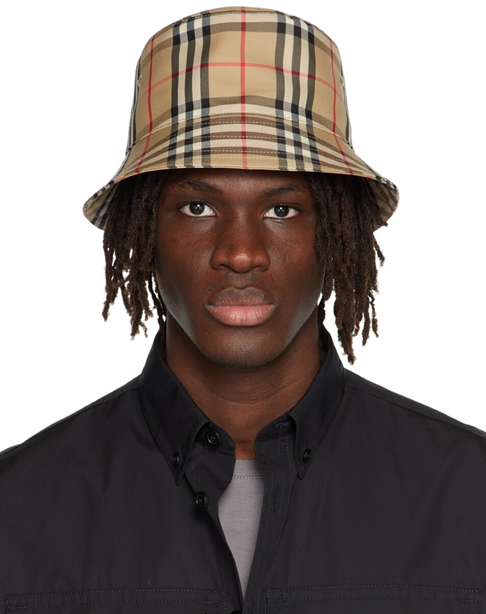

Бежевая панама в клетку Burberry