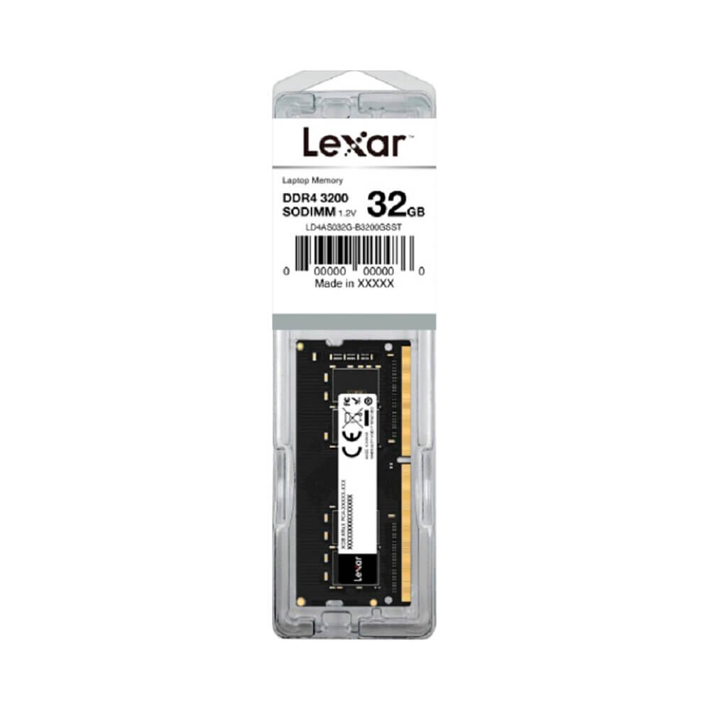 

Оперативная память Lexar 32 ГБ, DDR4 SODIMM, 260 Pin, 3200 Мгц