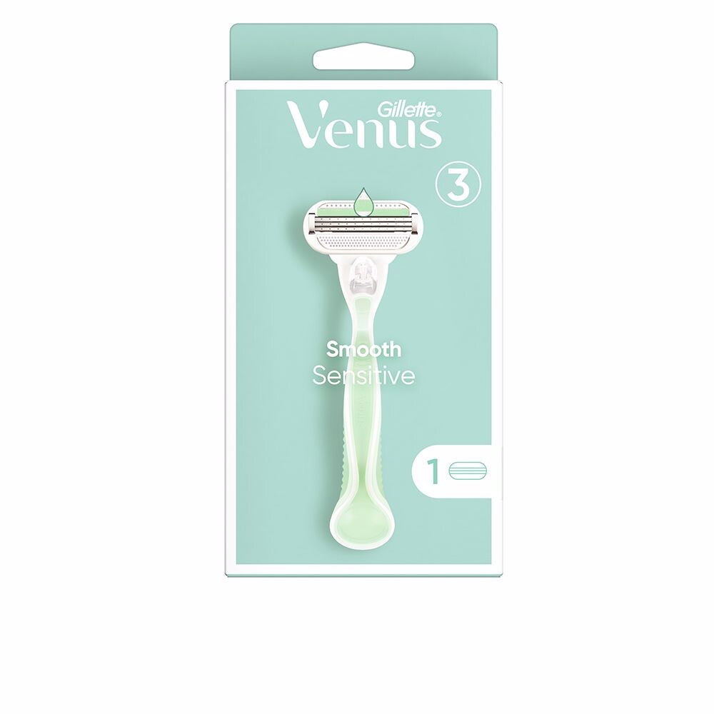 Бритва Venus smooth sensitive máquina + 1 recambio Gillette, 1 шт бритва venus smooth c 1 сменной кассетой