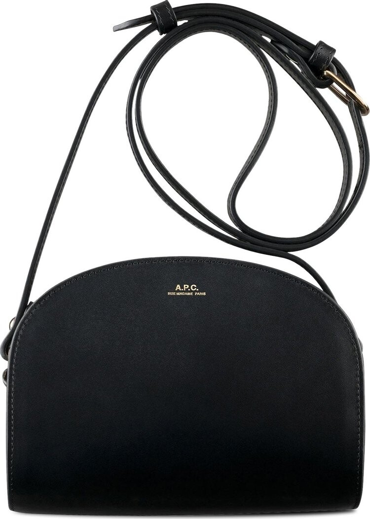 Сумка A.P.C. Mini Demi-Lune Bag Black, черный