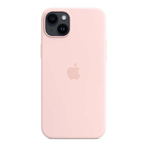 

Чехол силиконовый Apple iPhone 14 Plus с MagSafe, chalk pink, Розовый