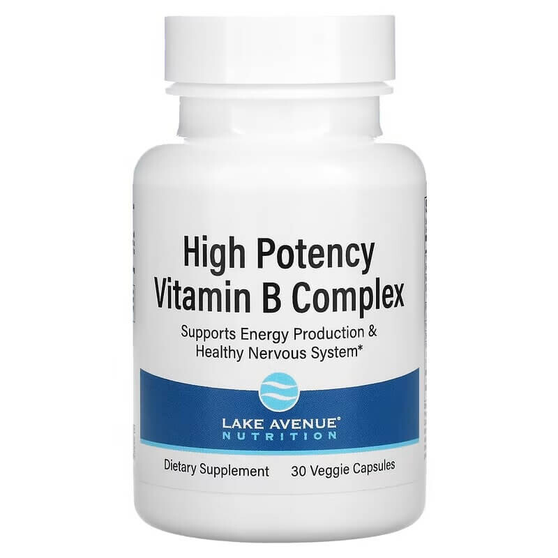 

Комплекс витаминов группы В Lake Avenue Nutrition, 30 капсул