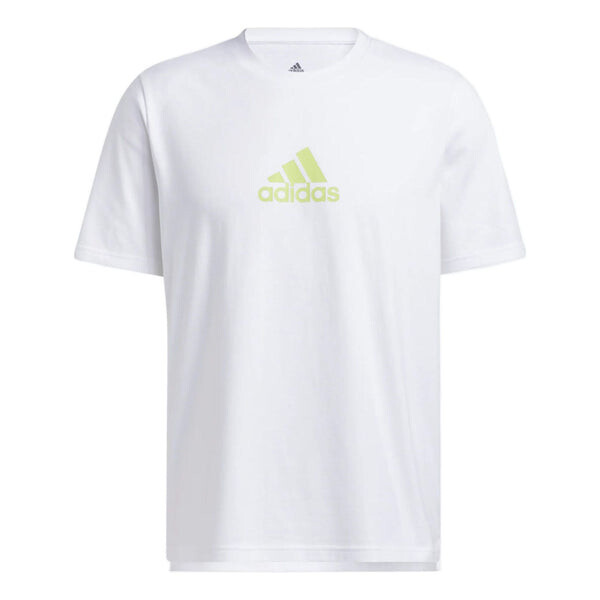 

Футболка Adidas Casual Breathable Logo Solid Color Sports Short Sleeve White, Белый