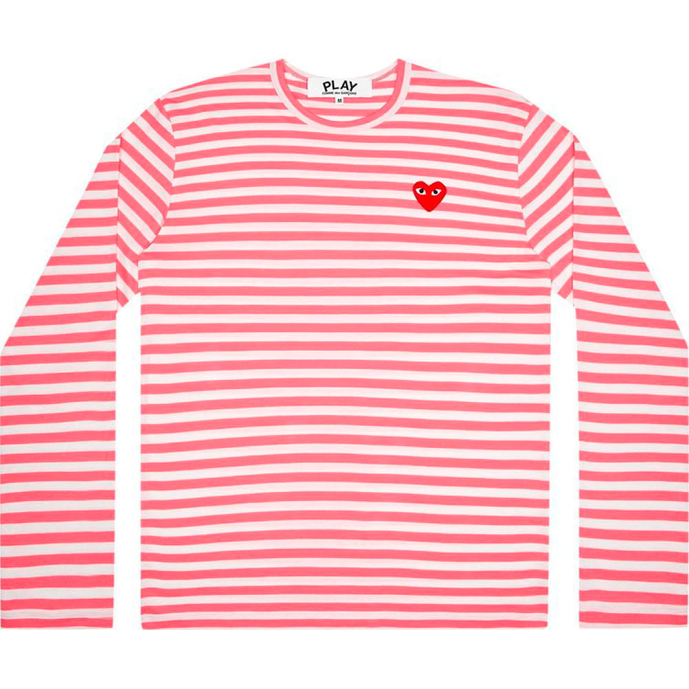 Кофта Comme des Garçons PLAY Pastelle Striped 'Pink', розовый - фото