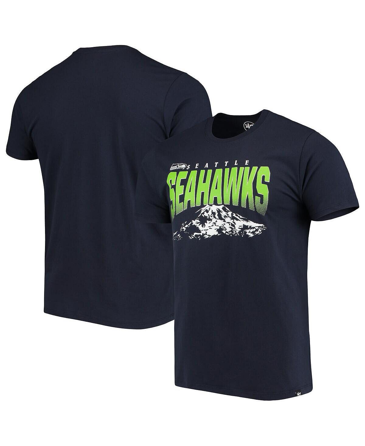 

Мужская футболка college navy seattle seahawks local '47 Brand, синий