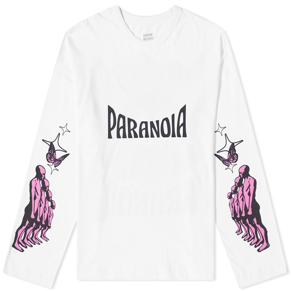 

Футболка Homework Long Sleeve Paranoia Tee, Белый