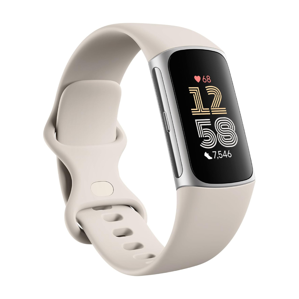 Фитнес-трекер Fitbit Charge 6, Porcelain/Silver фитнес трекер geozon fit plus red g sm14red