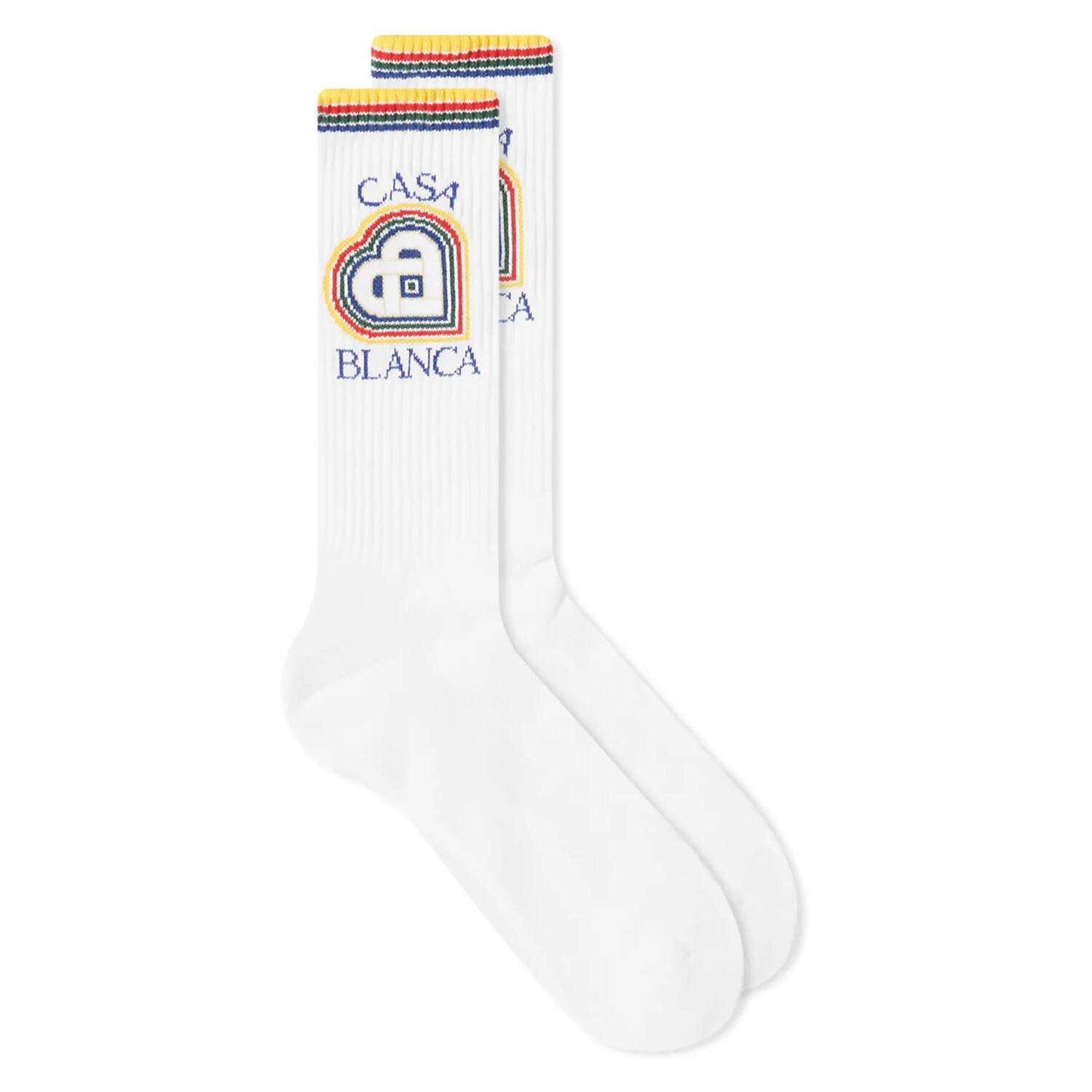 

Носки Casablanca Sports Rainbow Heart, белый/мультиколор