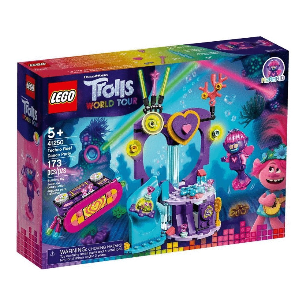 игрушка trolls вечеринка на техно рифе Конструктор LEGO Trolls 41250 Вечеринка на Техно-рифе