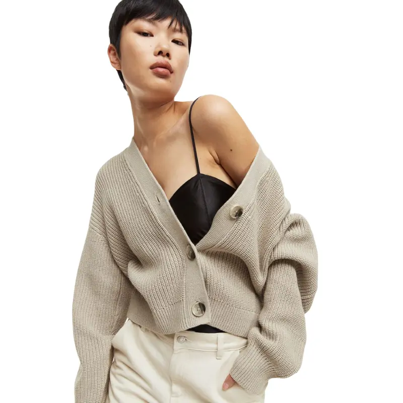 

Кардиган H&M, светло-серый/бежевый