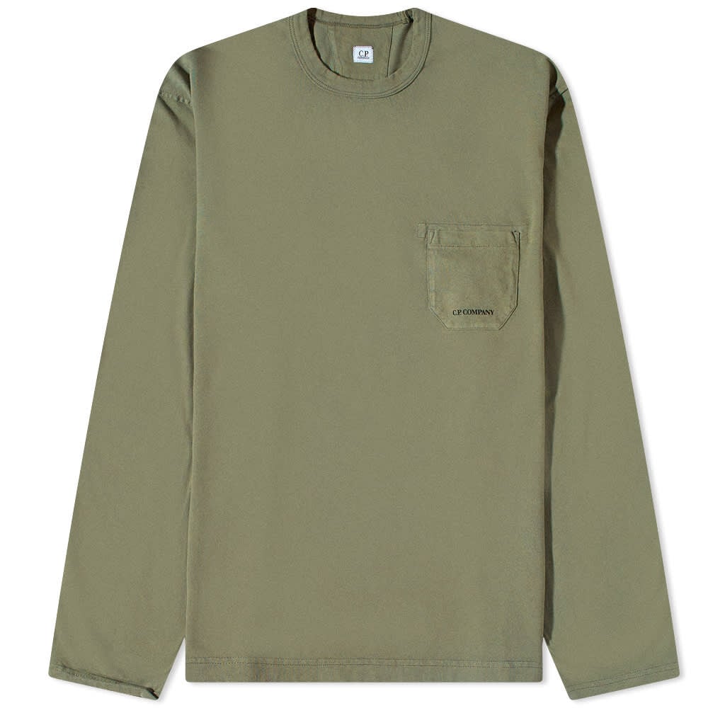 

Футболка C.P. Company Long Sleeve Pocket Logo Tee, Серый