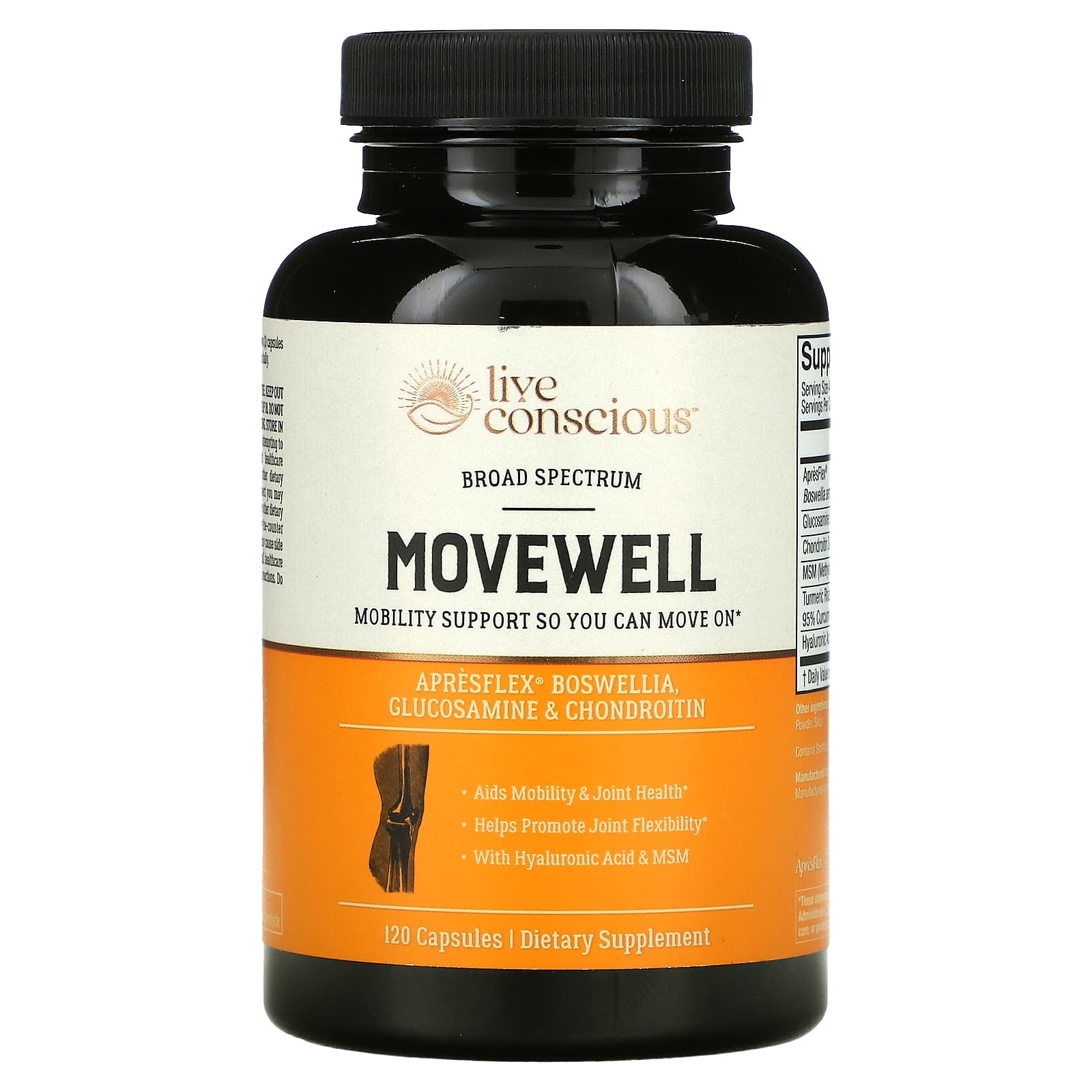 Пищевая Добавка Live Conscious MoveWell, 120 капсул пищевая добавка live conscious movewell 30 мягких таблеток
