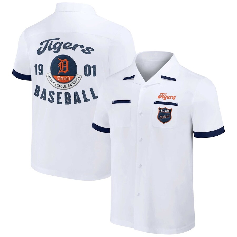 

Рубашка Darius Rucker Collection by Fanatics Detroit Tigers, белый