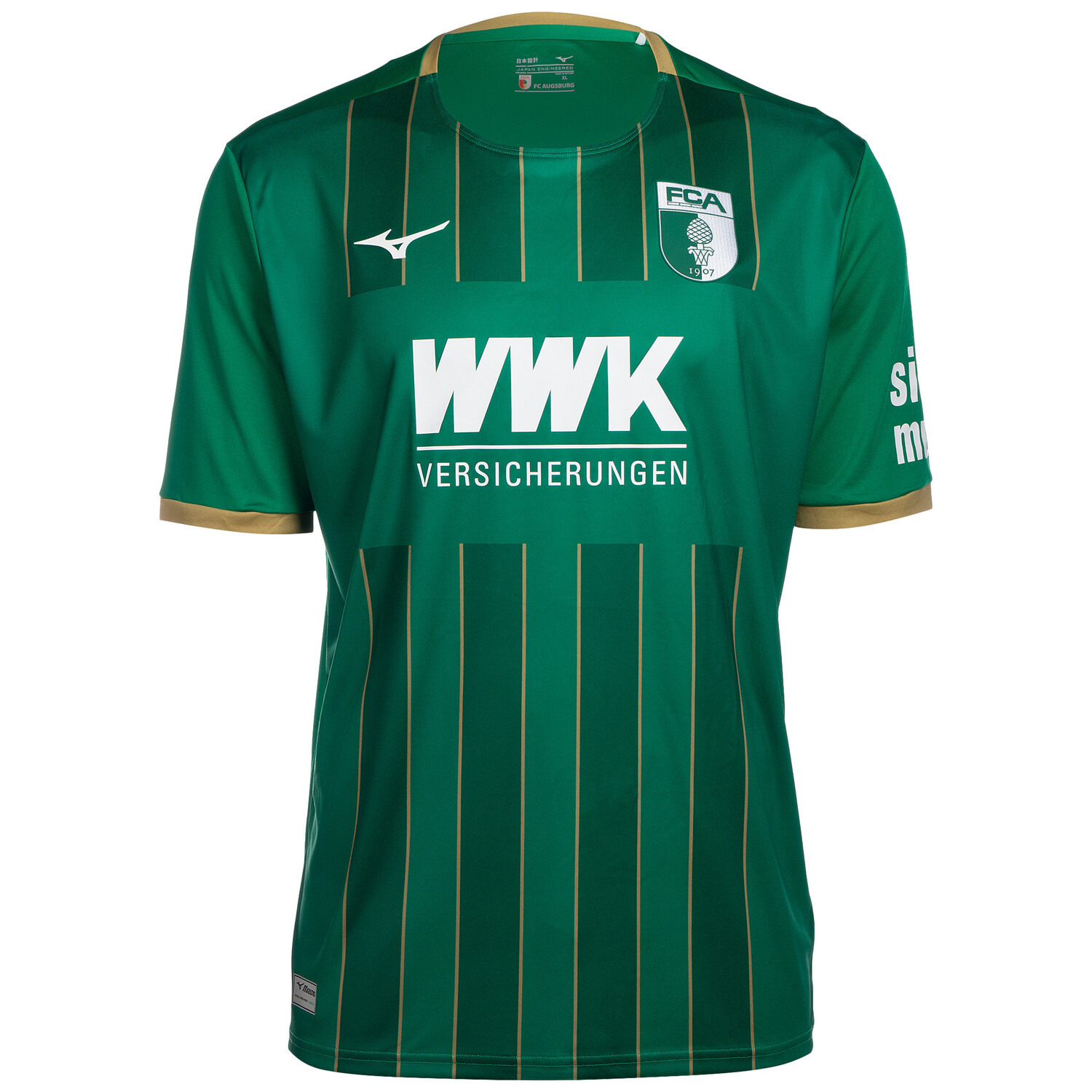 

Рубашка Mizuno Fußballtrikot FC Augsburg 23/24 Auswärts, темно-зеленый