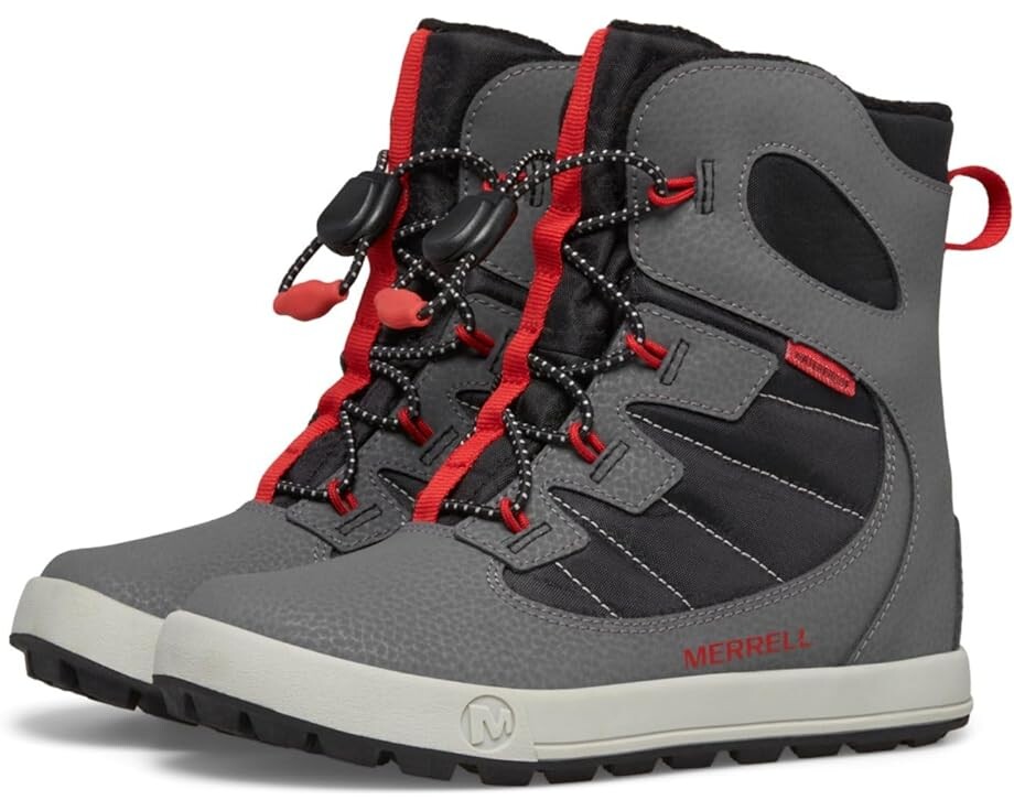 

Ботинки Merrell Snow Bank 4.0 Waterproof, цвет Grey/Black/Red