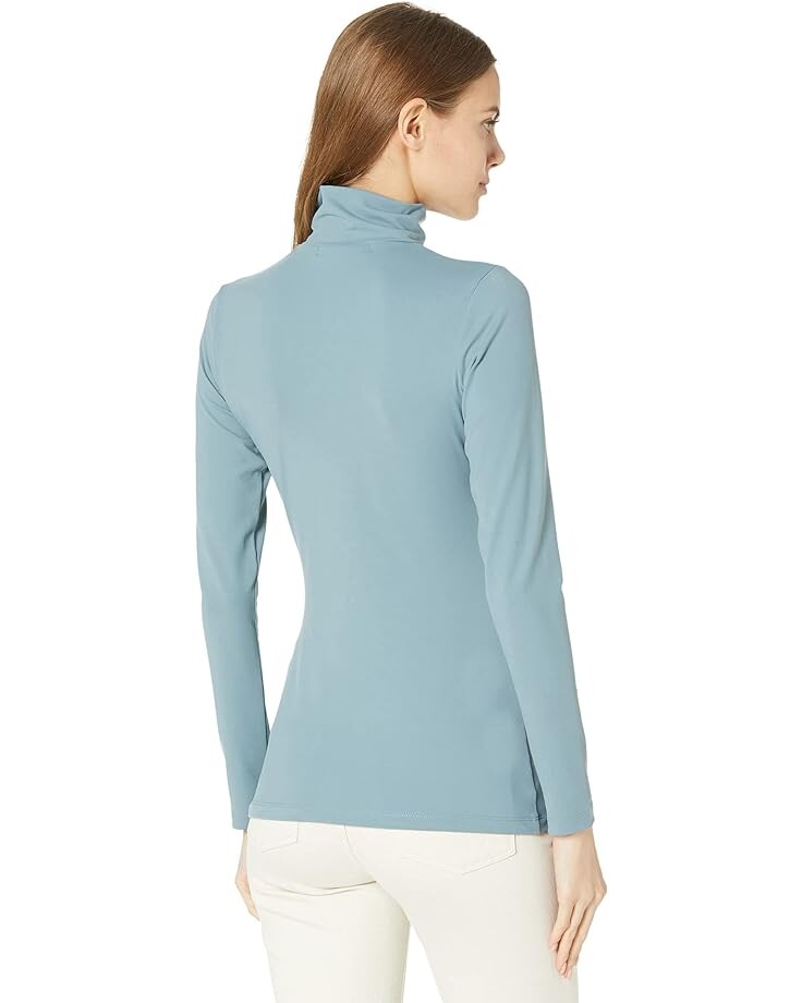 Топ Susana Monaco Mock Neck Long Sleeve Top, графитовый