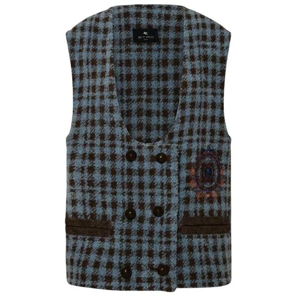 

Куртка light wool vest Etro, синий