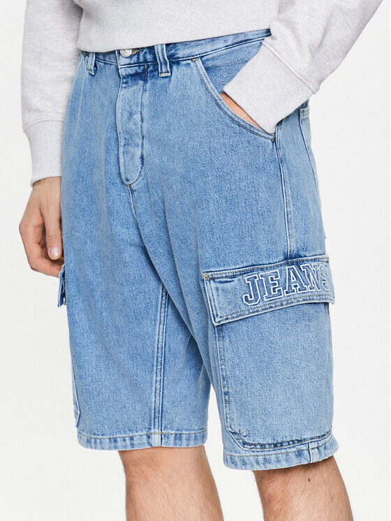 

Джинсовые шорты свободного кроя Tommy Jeans, синий