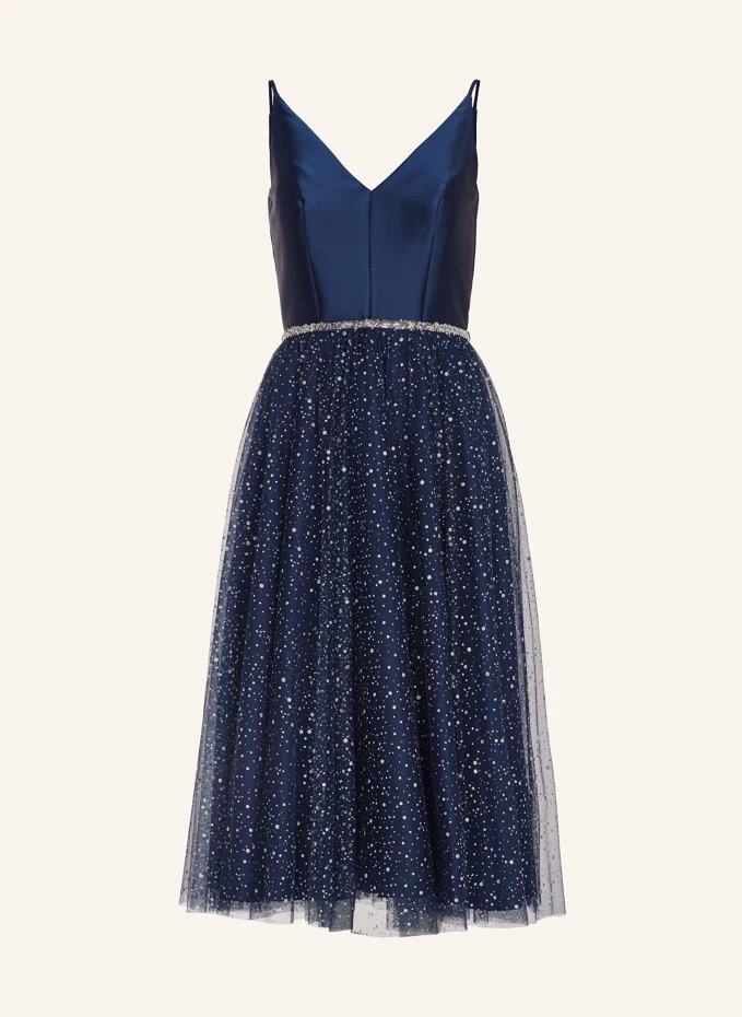 Коктейльное платье из блестящей пряжи Swing, синий цена и фото