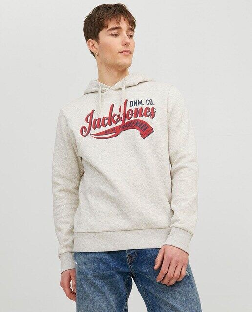

Мужская толстовка с капюшоном Jack & Jones, белый