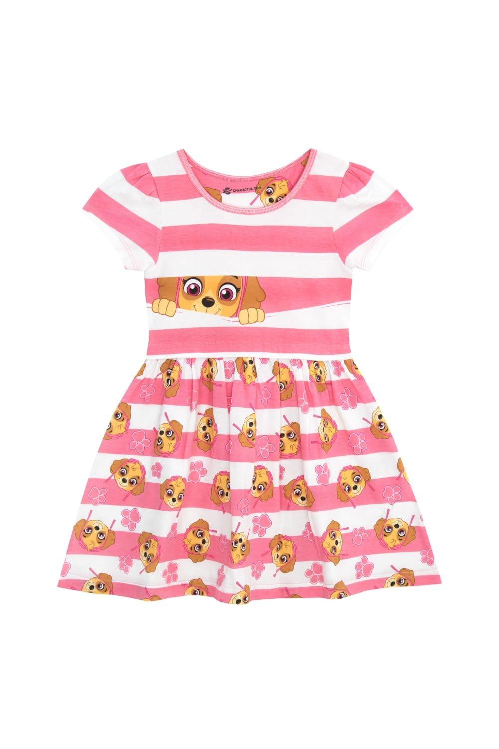Платье Skye в полоску Paw Patrol, розовый мягкая игрушка рокки из щенячьего патруля