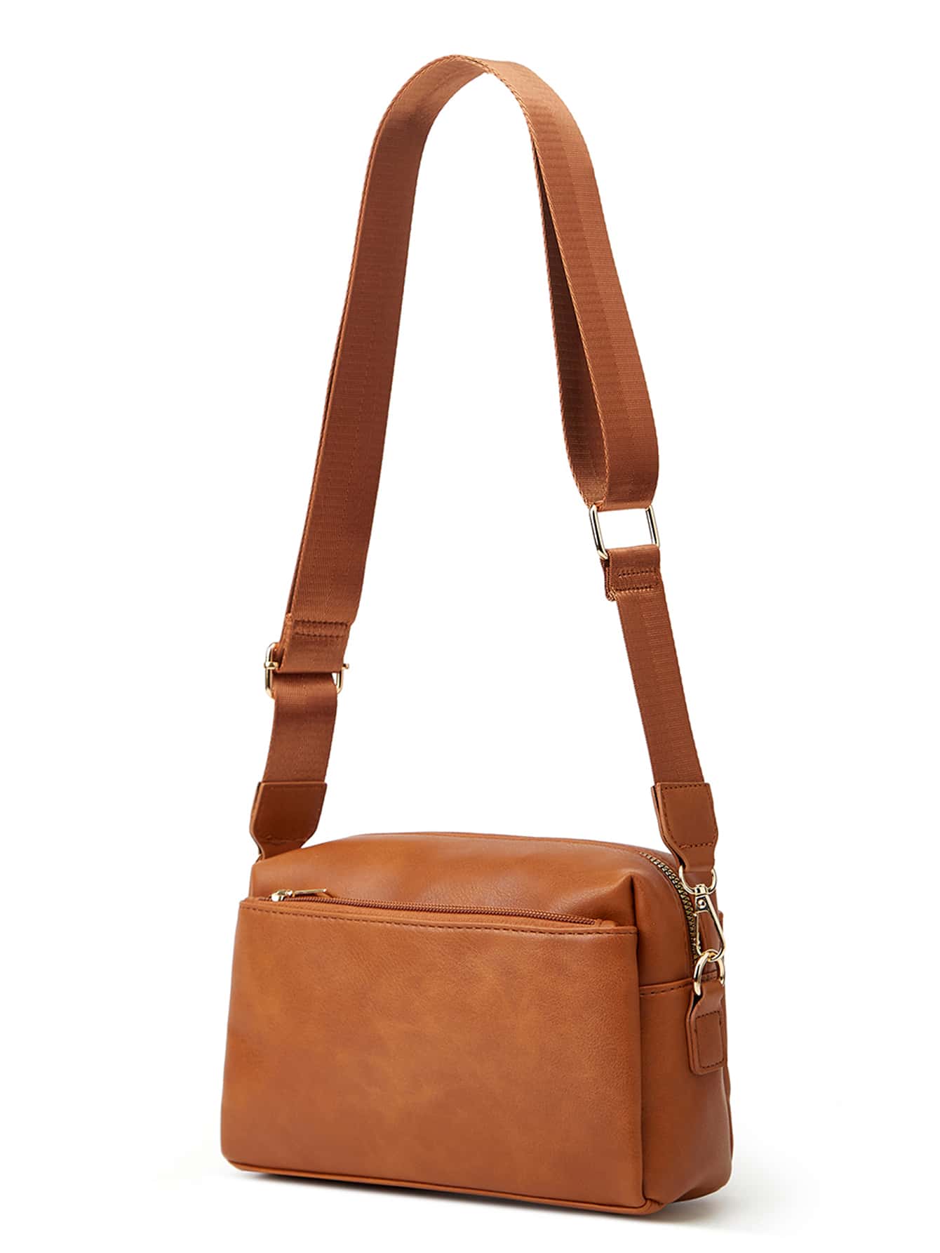 Женский кожаный кошелек, сумка через плечо, сумка через плечо, коричневый