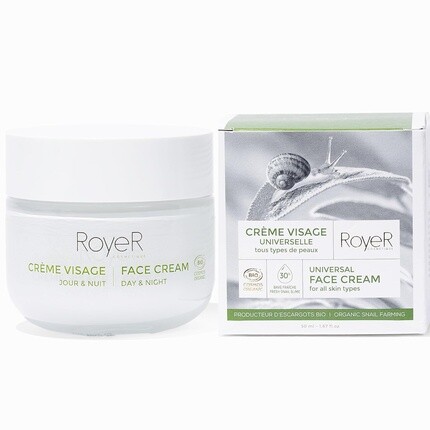 

RoyeR Cosmetique Универсальный увлажняющий крем из 100% чистого муцина улитки, 1,7 унции.