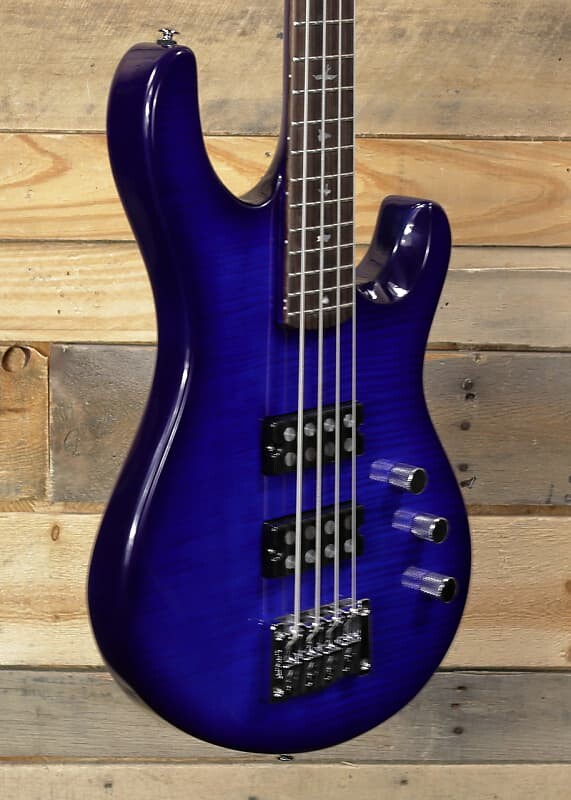 

PRS Kingfisher 4-String Bass Faded Blue Wrap Around Burst с сумкой для переноски PRS Kingfisher 4-String Bass w/ Gigbag
