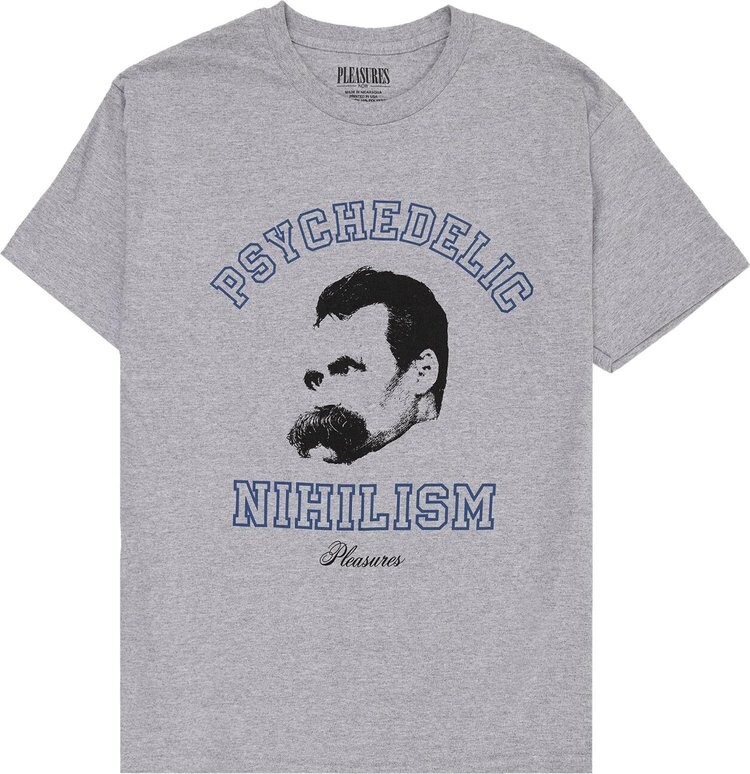

Футболка Pleasures Psychedelic Nihilism T-Shirt 'Grey', серый
