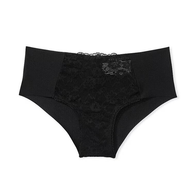 

Трусы Victoria's Secret No-Show Cheeky In Lace Detail, черный