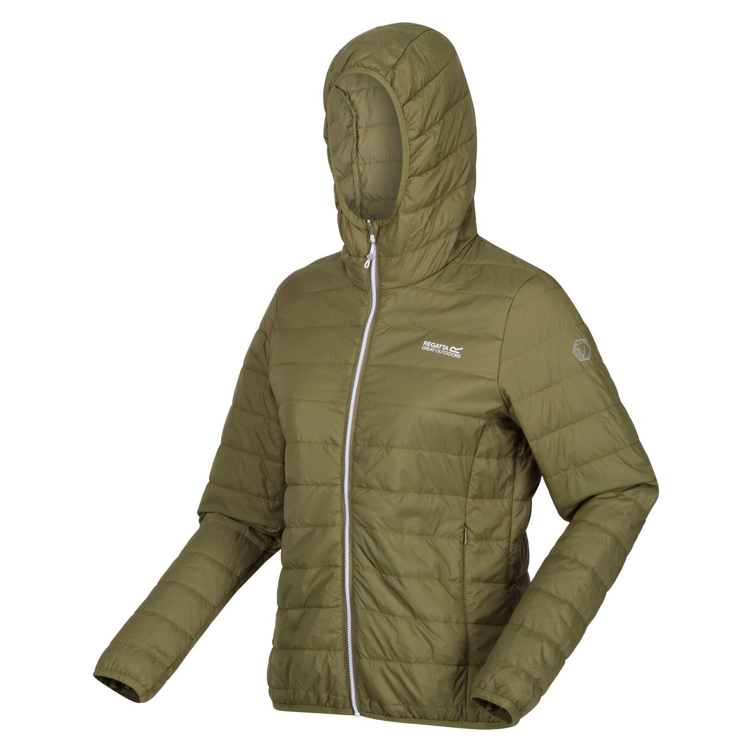

Куртка стеганая женская Regatta Hillpack с капюшоном, хаки