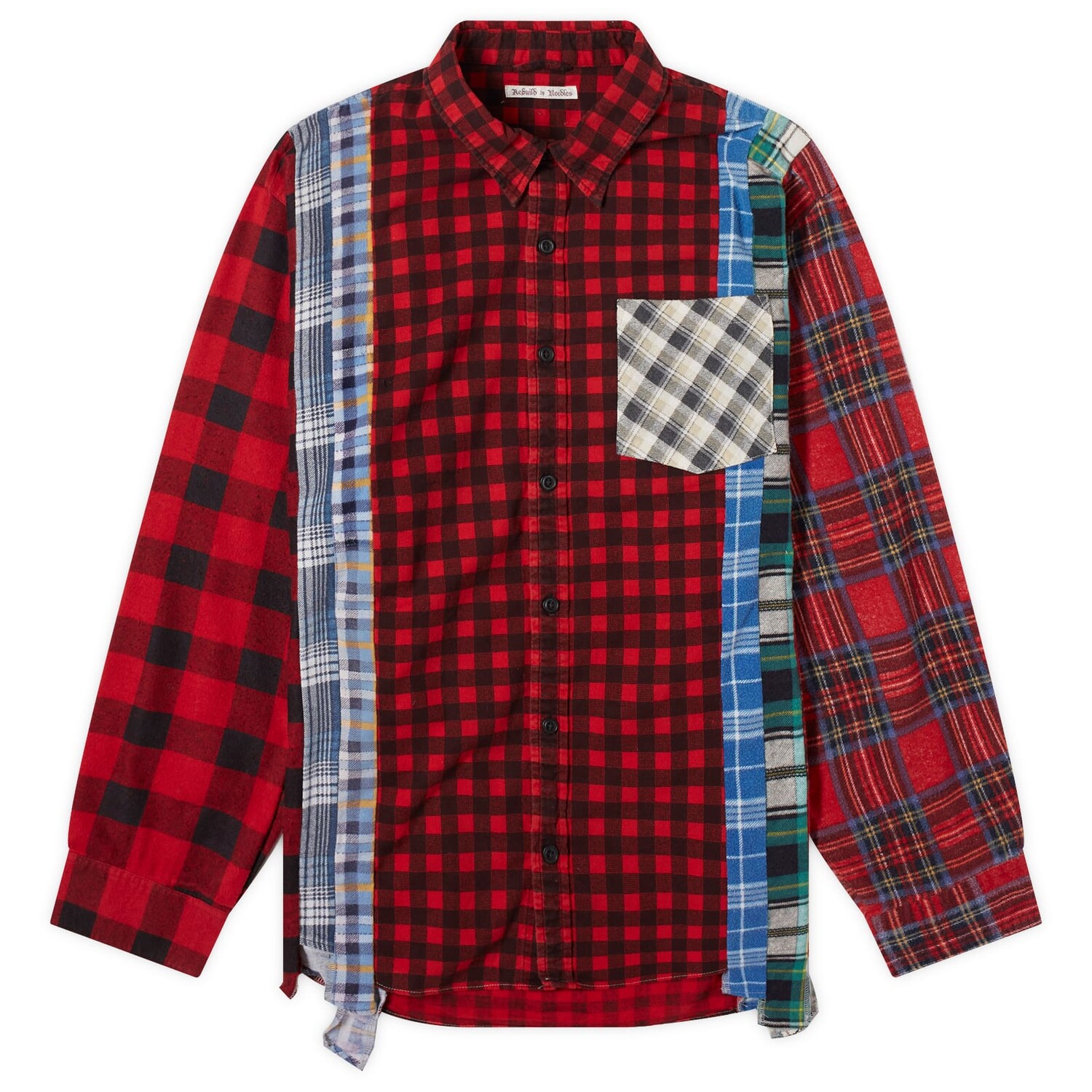 

Рубашка Needles 7 Cuts Wide Flannel Shirt, мультиколор