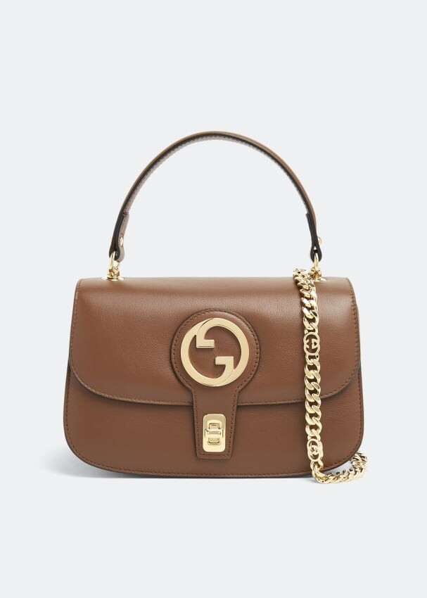 

Сумка GUCCI Blondie small top handle bag, коричневый