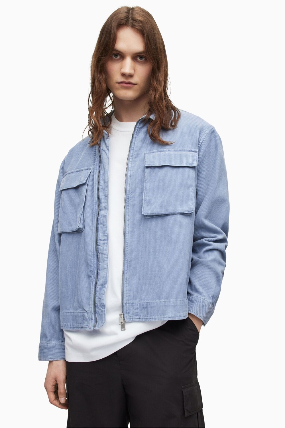 

Синяя куртка AllSaints Clifton All Saints, синий