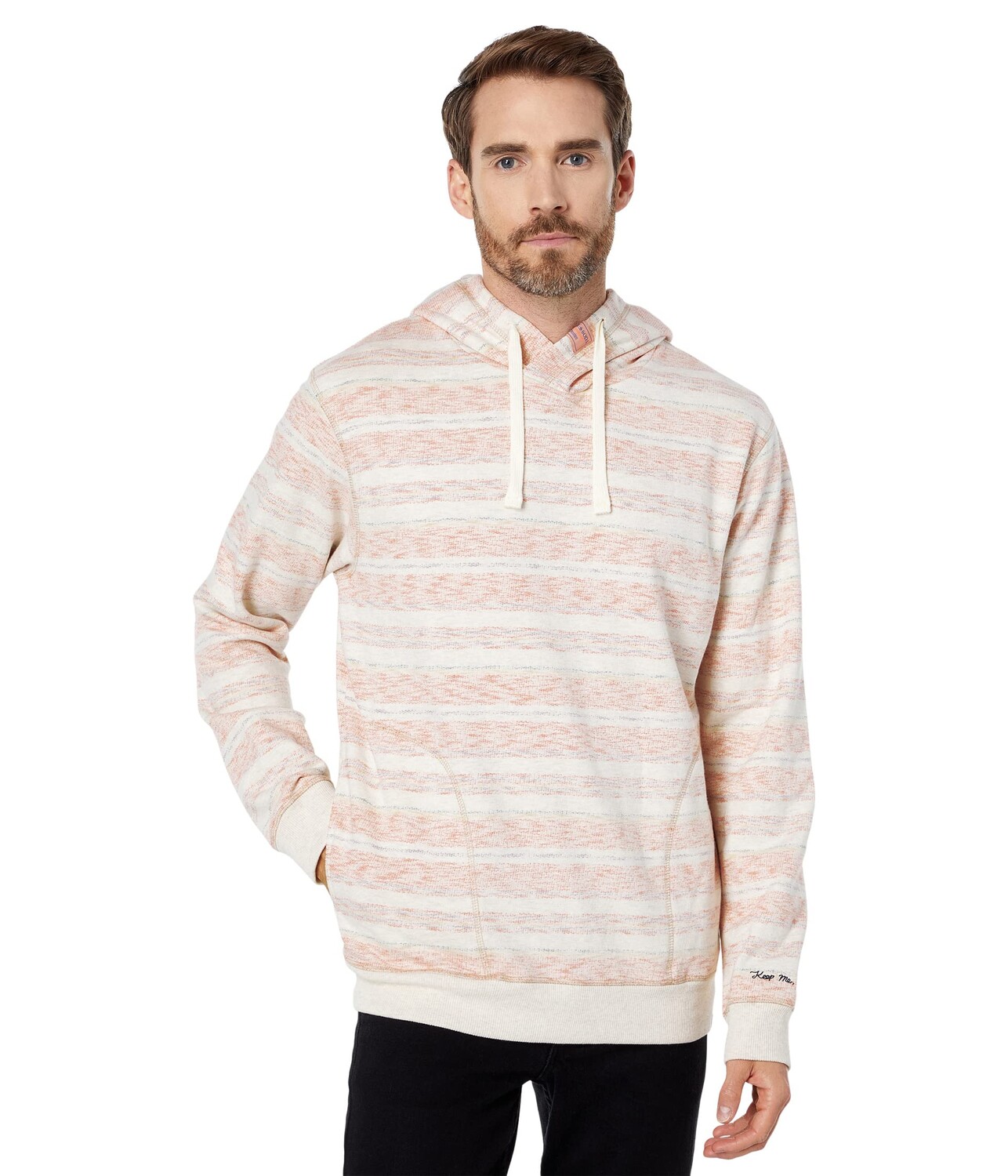 

Худи Scotch & Soda, Twisted Hood Brushed Felpa Sweatshirt with Inside Stripes