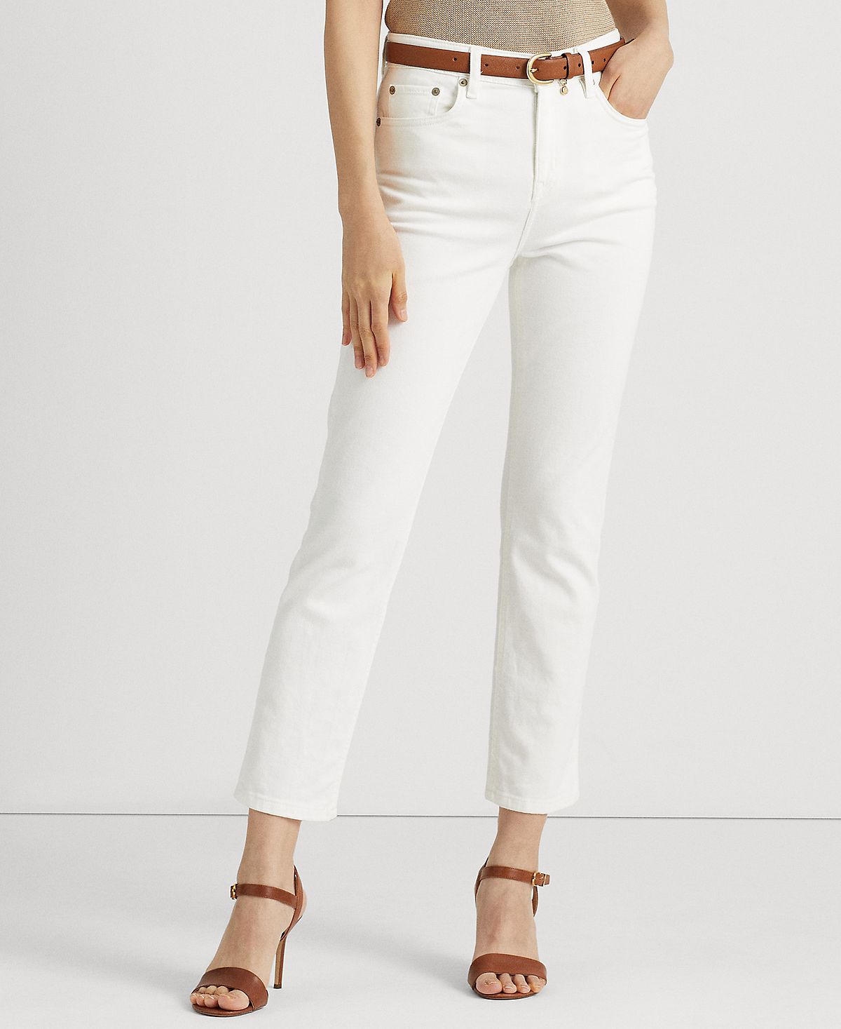 Женские прямые джинсы до щиколотки с высокой посадкой Lauren Ralph Lauren, мульти greg lauren укороченные джинсы