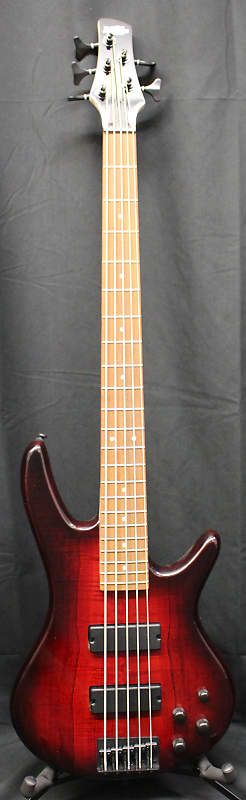Ibanez GSR205SM 5-струнная электрическая бас-гитара угольно-коричневого цвета GSR205SM 5-String Electric Bass