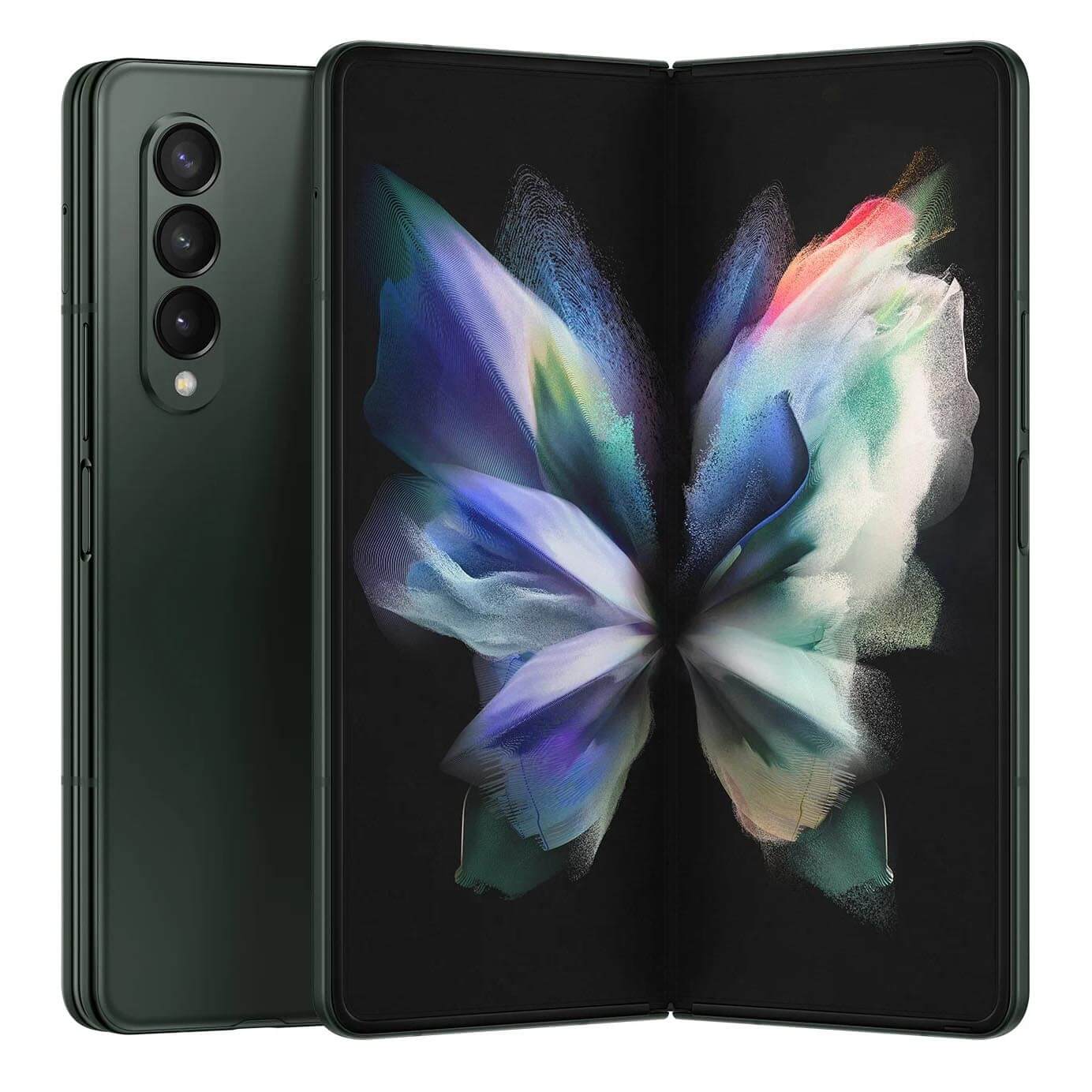 Смартфон Samsung Galaxy Z Fold3 12/256GB, (Nano-Sim + E-Sim), зеленый leather flip cover для galaxy z fold3 black ef ff926lbegru