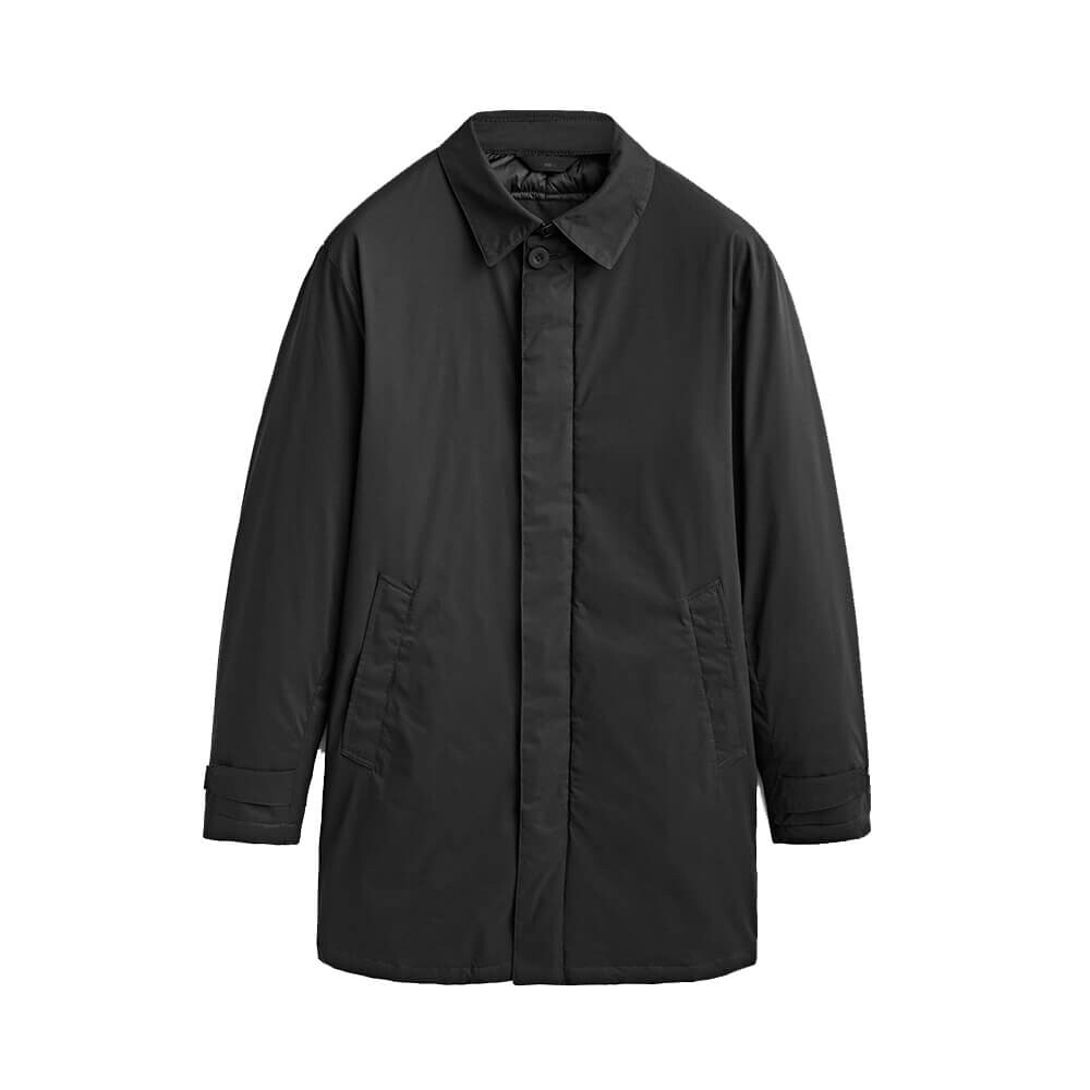 

Пуховик Massimo Dutti Technical Down Jacket, чёрный